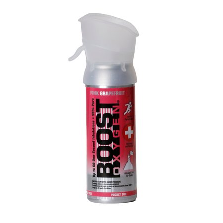 BOOST OXYGEN Portable 95% Pure Supplemental Oxygen, 3L, Pink Grapefruit 304